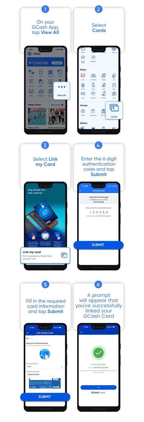 Link your GCash Card to your GCash Account – GCash Help Center.